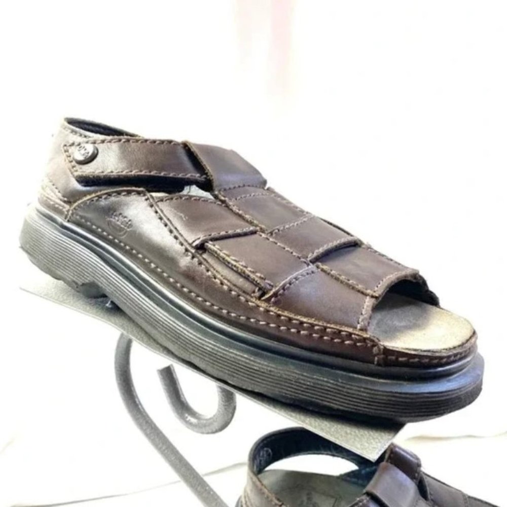 Dr. Martens Brown Leather Fisherman sandals Size 8 (Mens)